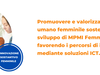 Programma Regionale FESR Lazio 2021-2027 – Innovazione Sostantivo Femminile 2022