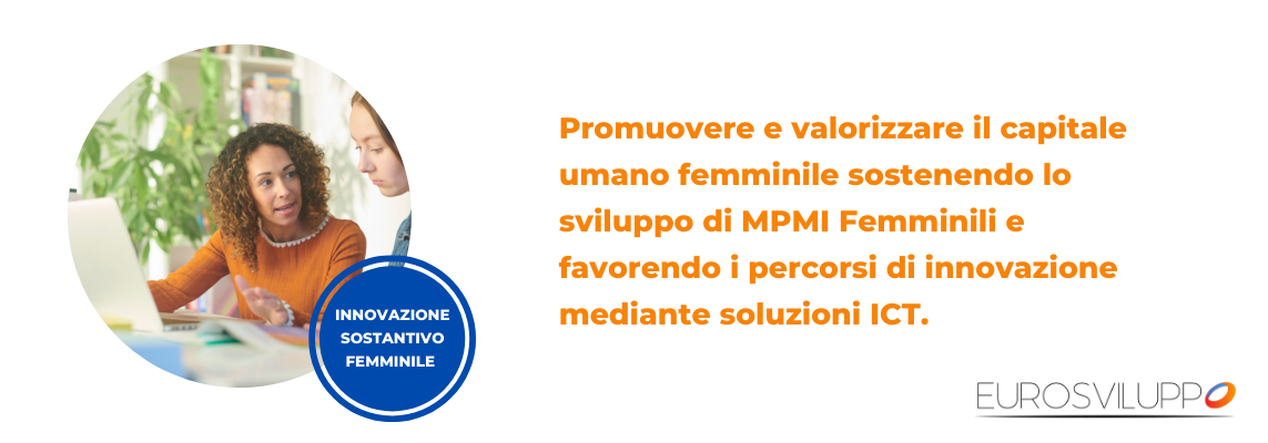 Programma Regionale FESR Lazio 2021-2027 – Innovazione Sostantivo Femminile 2022