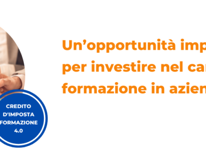 Credito imposta formazione 4.0